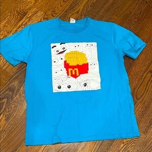Mc a Donald’s XL Blue T-Shirt with Cartoon Print